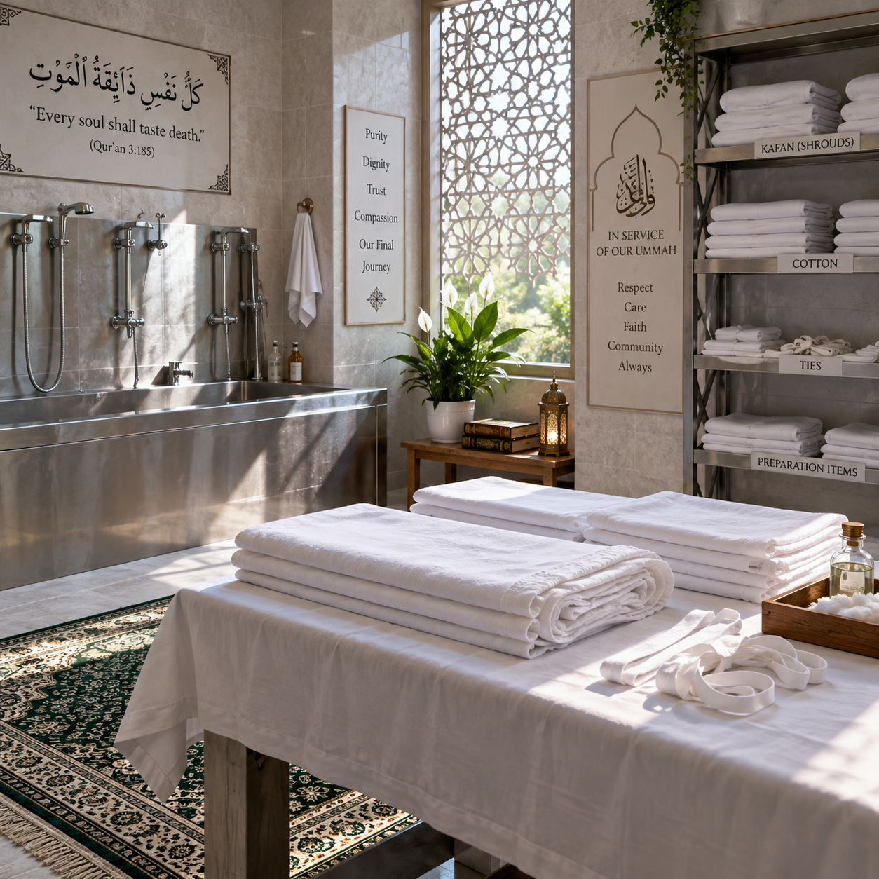 La préparation du défunt musulman (ghusl) : étapes et signification